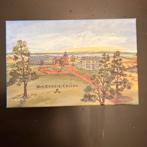 Mackenzie Childs Courtly Check Globe Ornament Retired 2011 - Picture 4 of 9